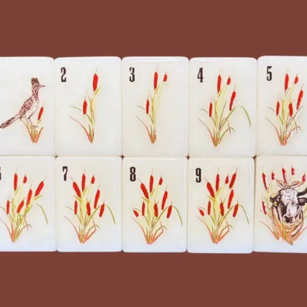 Wild & Western American Mahjong Tiles Only 160 Pc Replacement Set Cowboy Texas - Picture 10 of 13